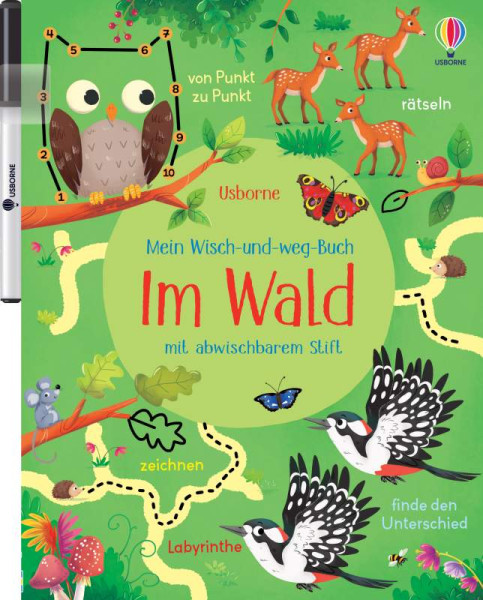 Usborne | Mein Wisch-und-weg-Buch: Im Wald | Robson, Kirsteen