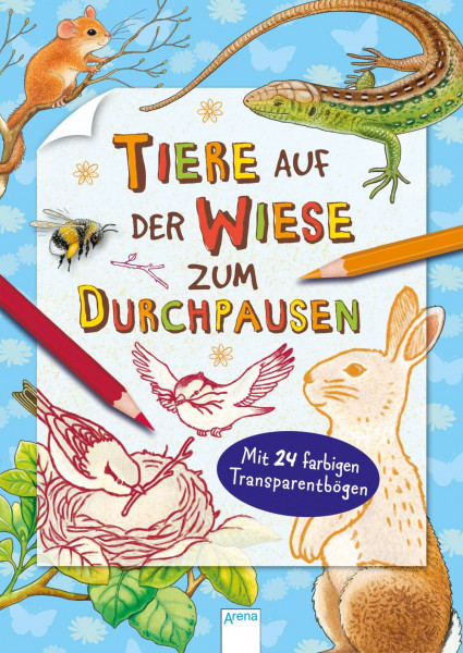 Arena | Tiere auf der Wiese zum Durchpausen