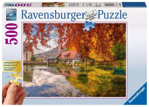 Ravensburger Puzzle | Mühle am Blautopf | 500 Teile | 136728