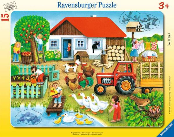 Ravensburger Puzzle | Was gehört wohin? | 15 Teile