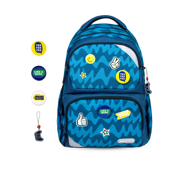 Belmil | Schulrucksack Set- 2 teilig "Play" mit Brustgurt | 338-37/5