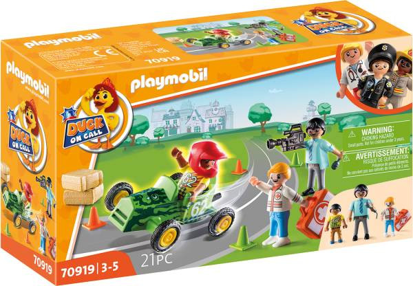 Playmobil | DUCK ON CALL - Notarzt Action. Hilf dem Rennfahrer! | 70919