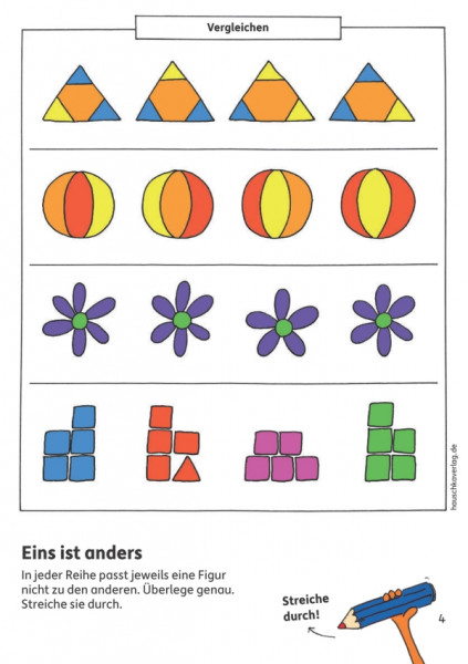 Hauschka | Vorschulblock - Logisches Denken, rätseln und knobeln