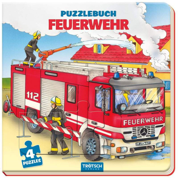 Trötsch Verlag GmbH & Co. KG | Trötsch Pappenbuch Puzzlebuch Feuerwehr | 