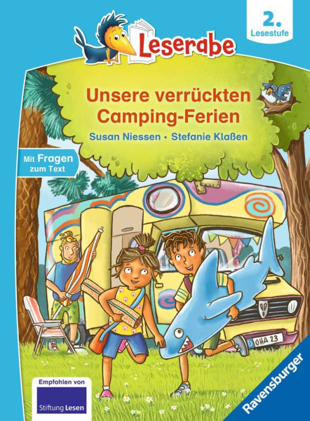 Ravensburger | Leserabe - 2. Lesestufe: Unsere verrückten Camping-Ferien | 46310