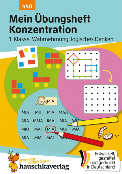 Hauschka Verlag | Mein Übungsheft Konzentration – Schulanfang: Wahrnehmung, logisches Denken | Maier, Ulrike