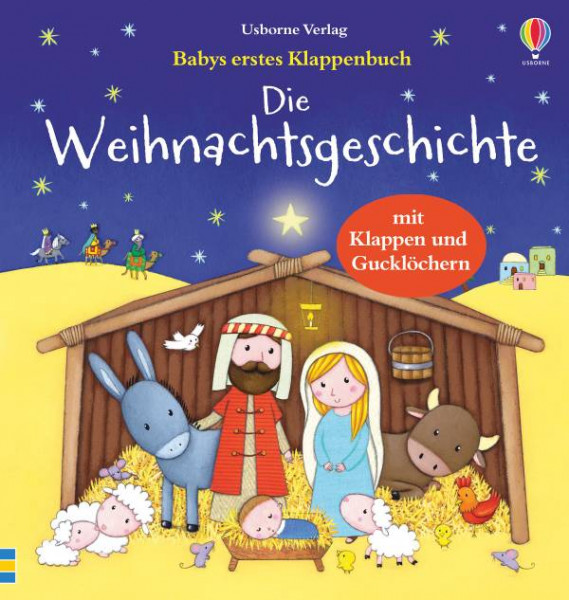 Usborne | Babys erstes Klappenbuch: Die Weihnachtsgeschichte