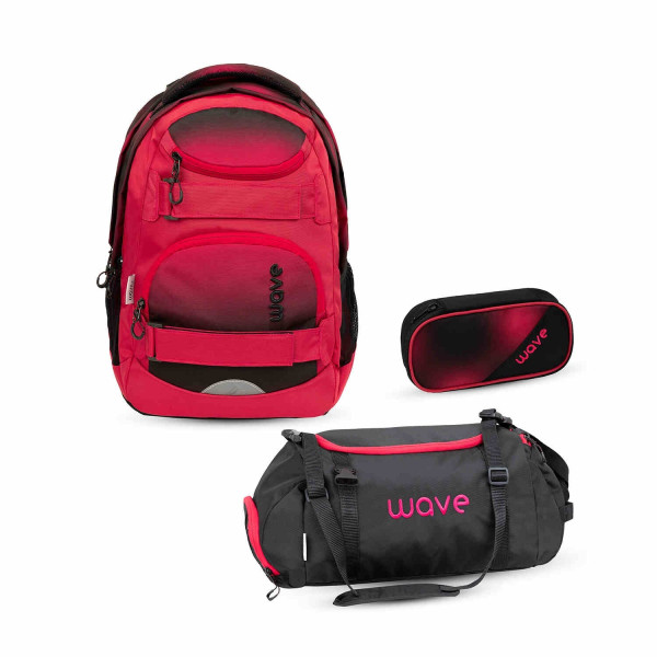 Belmil | Wave Infinity Move Schulrucksack Set 3 tlg. "Gradient Meteor" | 338-92/ASET-2/36