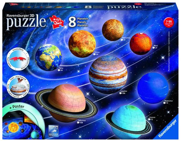 Ravensburger | 3D Puzzle Planetensystem | 522 Teile