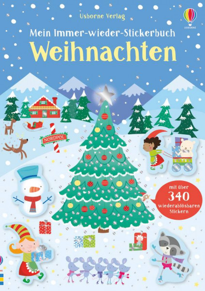 Usborne | Mein Immer-wieder-Stickerbuch: Weihnachten