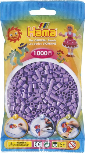 Dan Import | HAMA Perlen Pastell-Lila 1000 Stück | 207-45
