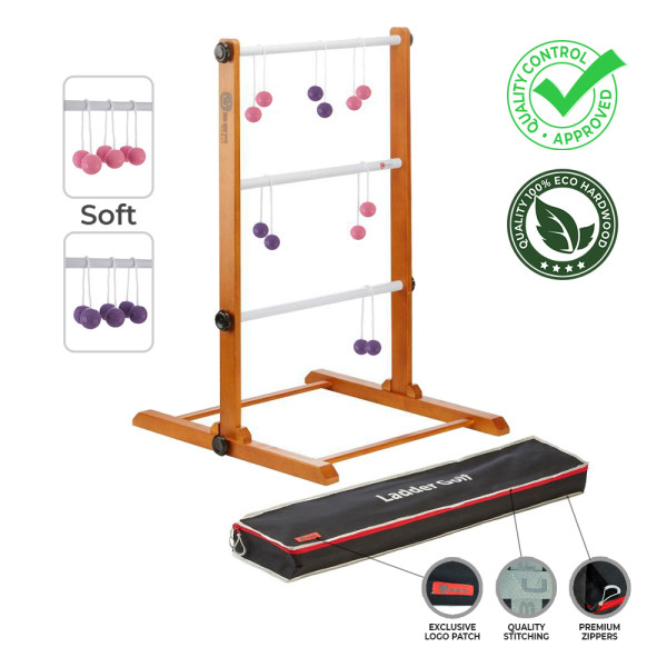 Ubergames | Profi Leitergolf Set | SOFT BOLAS - UBER MEISTER GOLF SET