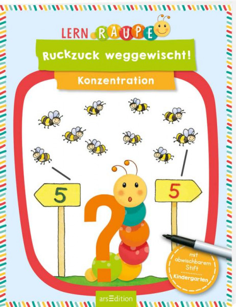 arsEdition | Lernraupe - Ruckzuck weggewischt! Konzentration