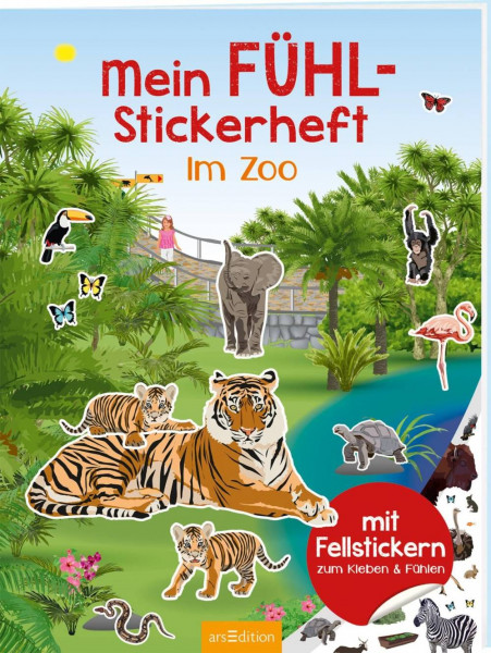 arsEdition | Mein Fühl-Stickerheft - Im Zoo