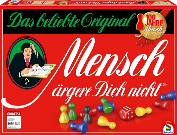 Schmidt Spiele | Mensch ärgere dich nicht Jubiläums-Ausgabe mit Holzsteinen