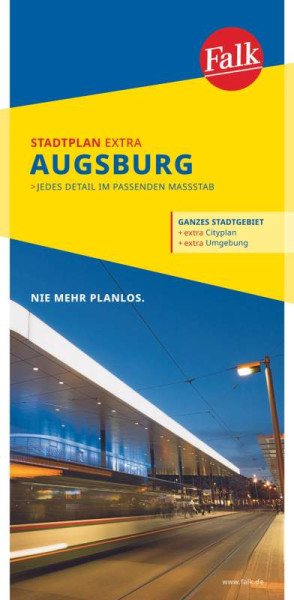 MAIRDUMONT | Falk Stadtplan Extra Augsburg 1:20.000 | 