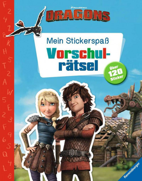 Ravensburger Buchverlag | Mein Stickerspaß Dreamworks Dragons: Vorschulrätsel
