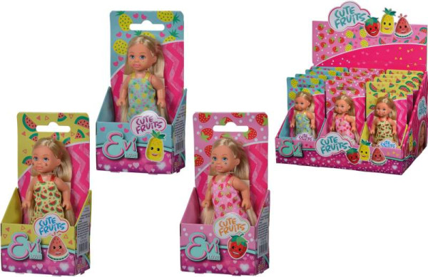 Vedes | EL Cute Fruits, 3-sort. Evi in 3 verschiedenen süßen Fruchtoutfits