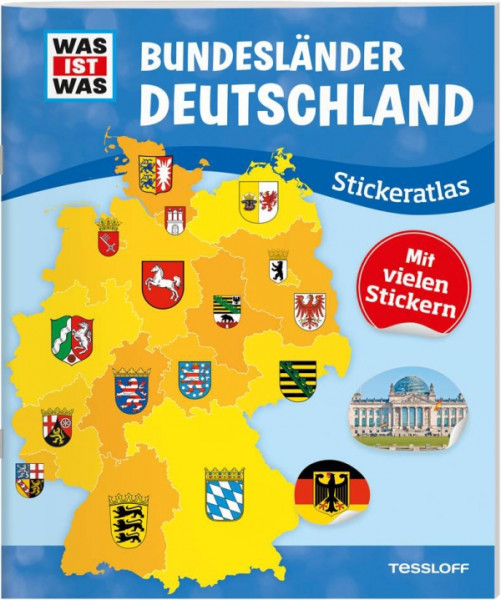 Tessloff Verlag Ragnar Tessloff GmbH & Co. KG | WAS IST WAS Stickeratlas Bundesländer Deutschland