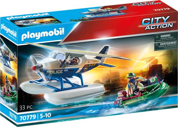 Playmobil | Polizei-Wasserflugzeug: Schmuggler-Verfolgung | 70779