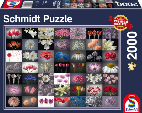 Schmidt-Spiele | Puzzle Standard 2.000 Teile | Blumengruß