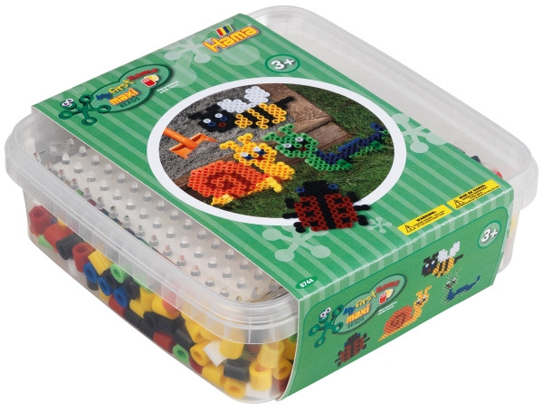 Dan Import | HAMA Maxi Perlen Dose Garten 600 Stück | 8744