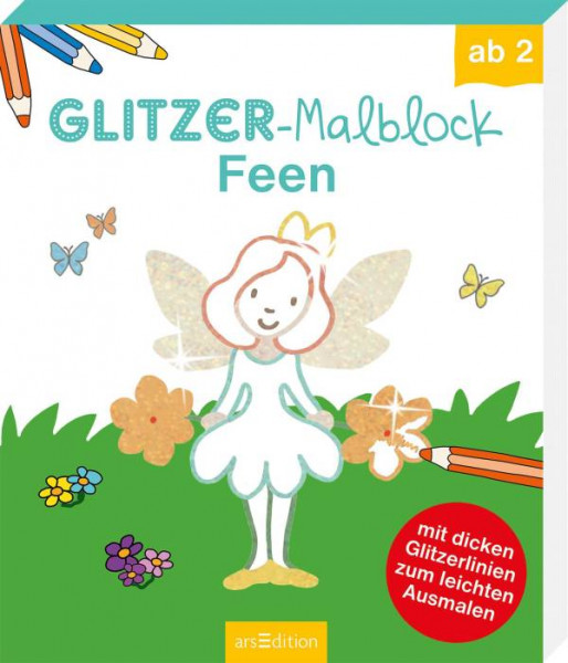 Ars Edition | Glitzer-Malblock Feen