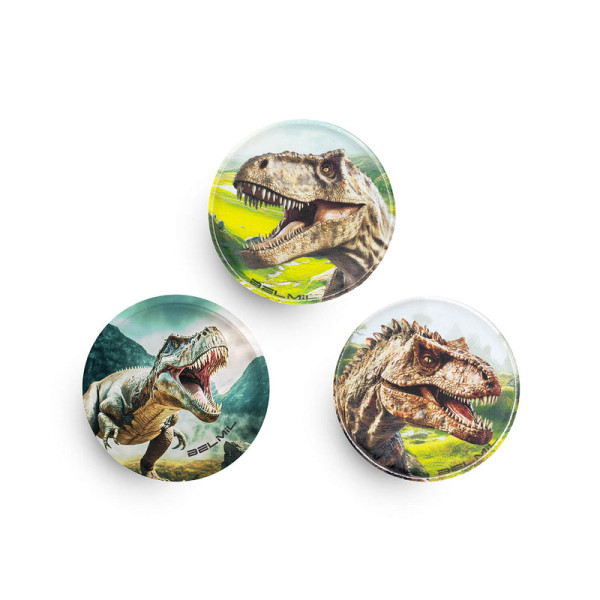 Belmil | Patches mit Klettverschluss Set 3-teilig- kompatibel mit Schulranzen Classy Plus/Smarty/Motion "Lost World" | 336/B6/75