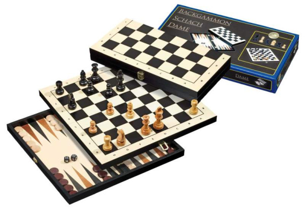 Philos | Reise-Schach-Backgammon-Dame-Set | 2511