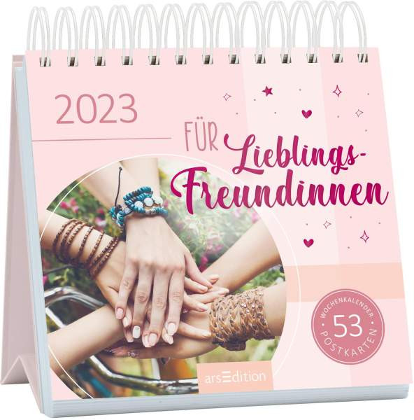 arsEdition | Postkartenkalender Für Lieblingsfreundinnen 2023 | 