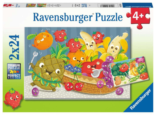 Ravensburger | Freche Früchte | 2x24 Teile