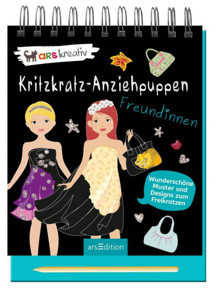 Ars Edition | Kritzkratz-Anziehpuppen Freundinnen
