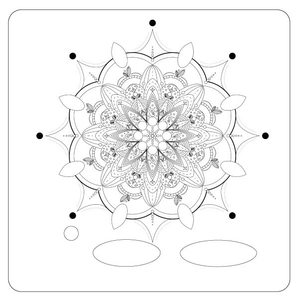 german-toys | Dekofolie mit transparenter Schutzfolie | Passend für die Toniebox | Mandala_Stern