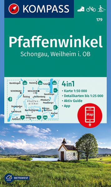 KOMPASS-Karten | KOMPASS Wanderkarte Pfaffenwinkel, Schongau, Weilheim i. OB