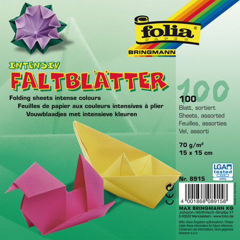 Bringmann | Faltblätter 15X15cm 100 Blatt | 8915