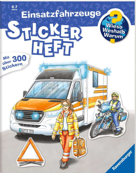 Ravensburger | Wieso? Weshalb? Warum? Stickerheft: Einsatzfahrzeuge