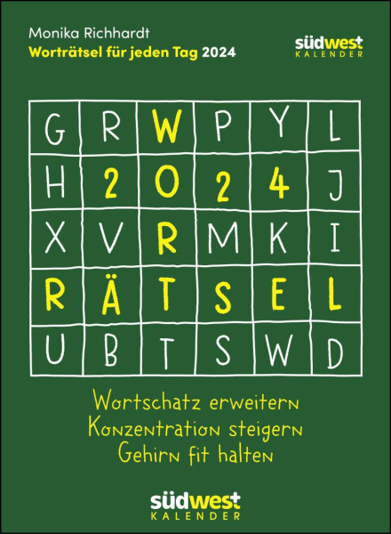 Südwest | Worträtsel 2024 - Wortschatz erweitern, Konzentration steigern, Gehirn fit halten - Tagesabreißkalender zum Aufstellen oder Aufhängen | Richhardt, Monika