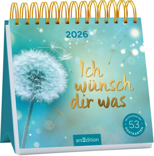 arsEdition | Postkartenkalender Ich wünsch dir was 2026 | 