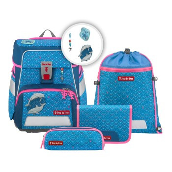 HAMA | SPACE Schulranzen-Set "Dolphin Pippa", 5-teilig | 213202