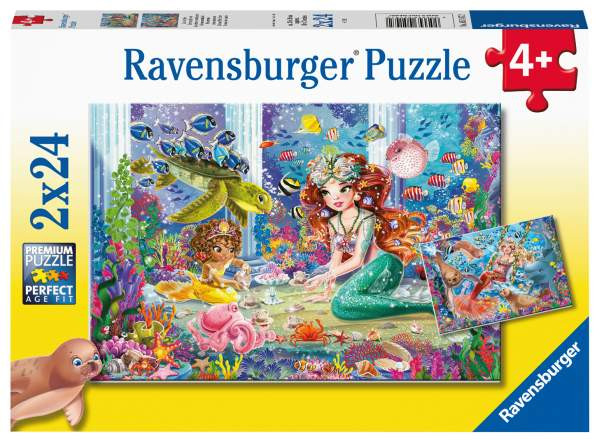 Ravensburger Puzzle | Zauberhafte Meerjungfrauen | 24 Teile