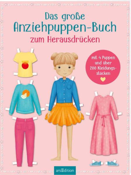 arsEdition | Das große Anziehpuppen-Buch zum Herausdrücken | 