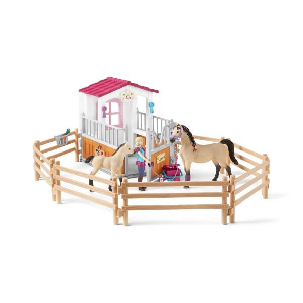 Schleich | Pferdebox m. Arabern und Pferdepflegerin | 42369