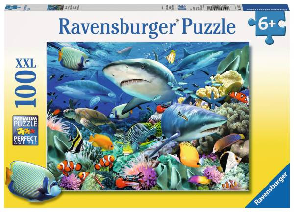 Ravensburger Puzzle | Riff der Haie | 100 XXL Teile