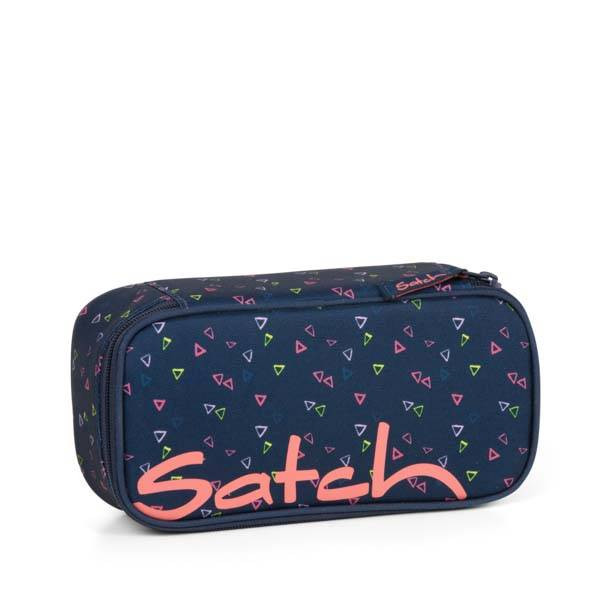 satch | Schlamperbox | Funky Friday | kleine Dreiecke blau rosa gelb