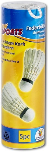 Vedes | NSP Badminton-Bälle mit Federn 5er Set | 74101372
