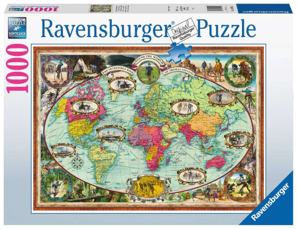 Ravensburger | Mit Fahrrad um die Welt | 1000 Teile