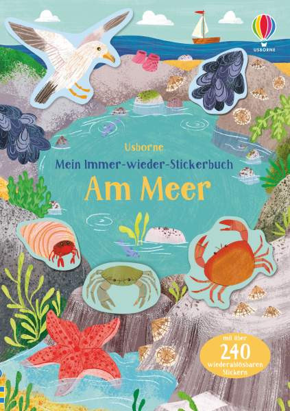 Usborne | Mein Immer-wieder-Stickerbuch: Am Meer | Greenwell, Jessica