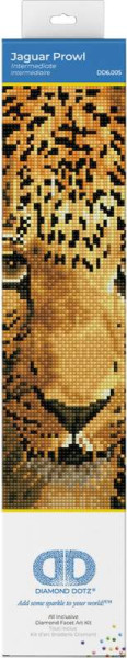 DIAMOND DOTZ® | DIAMOND DOTZ® Original Diamond Painting Jaguar Prowl“ 27,5 x 35,5 cm ab 8 Jahren | DD6.005