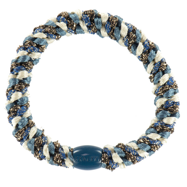 Kknekki Haargummi & Armband | Mix navy-Kaffee glitter