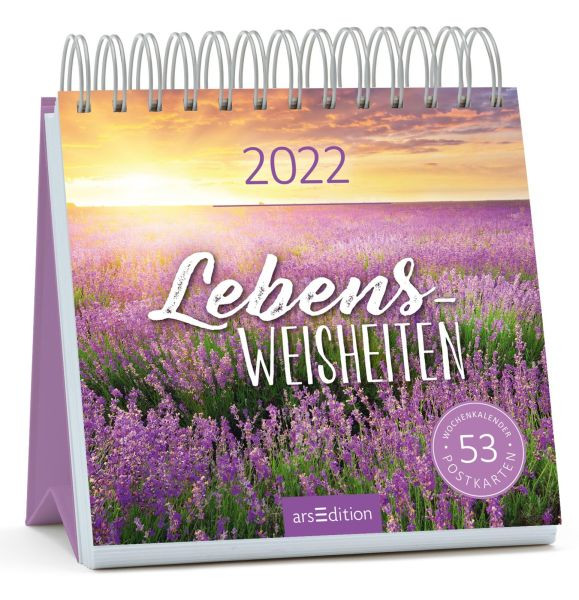 arsEdition | Postkartenkalender Lebensweisheiten 2022 | 